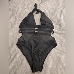 Brand new small one piece black swimsuit